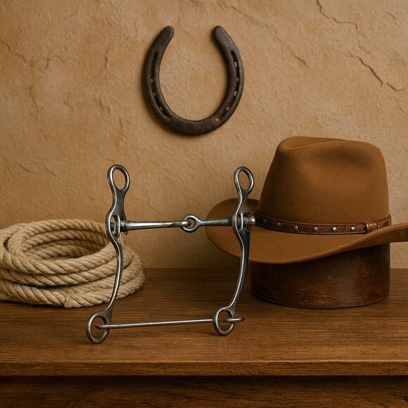 New Snaffle Bit w/ Slobber Bar 5” - Picture 1 of 4